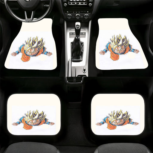 faded water color dragon ball goku Car floor mats Universal fit