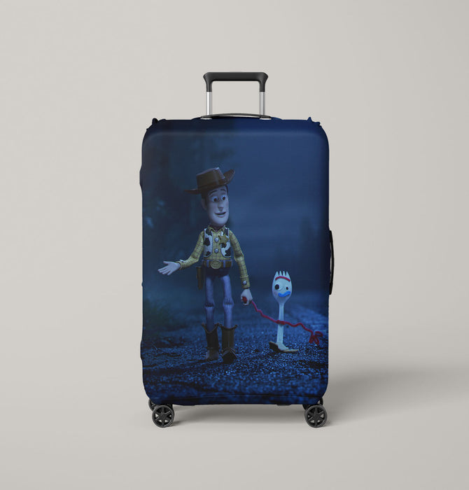 emotional scene from toy story 4 Luggage Covers | Suitcase