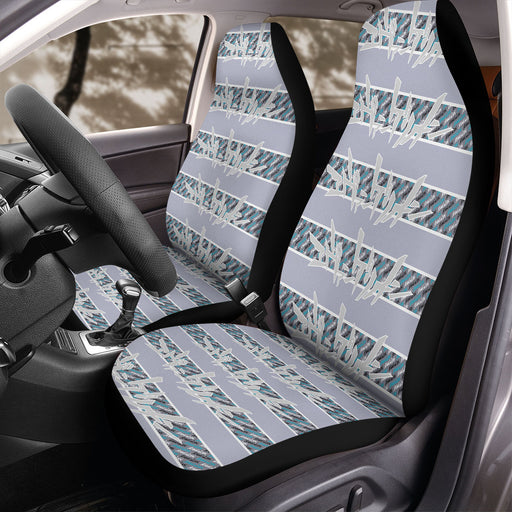 evangelion logo font pattern Car Seat Covers