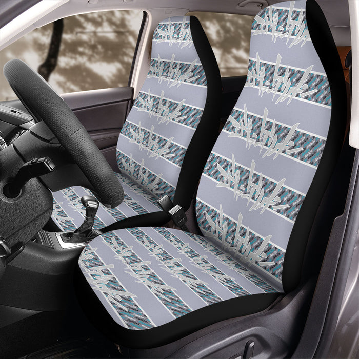 evangelion logo font pattern Car Seat Covers