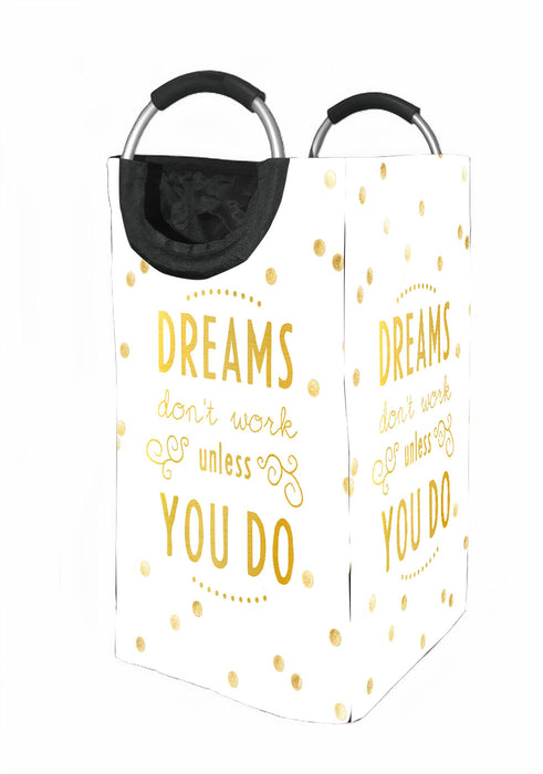 dreams don't work unless you do kate spade Laundry Hamper | Laundry Basket