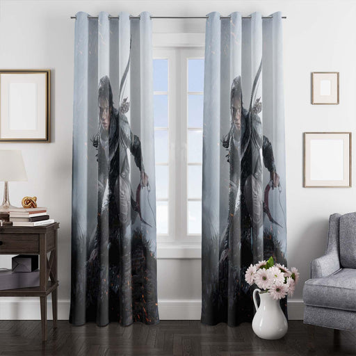 escape from dead place tomb raider window Curtain