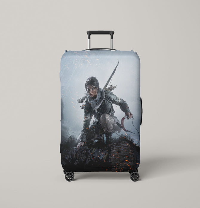 escape from dead place tomb raider Luggage Covers | Suitcase