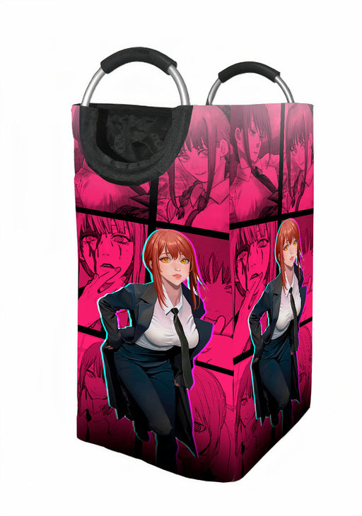 makima chainsaw anime Laundry Hamper | Laundry Basket