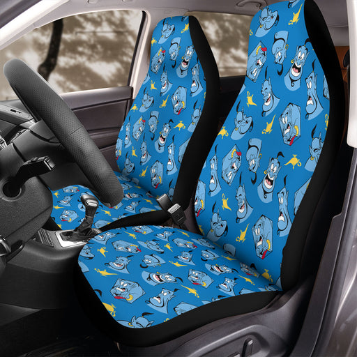 expressions faces of aladdin disney Car Seat Covers