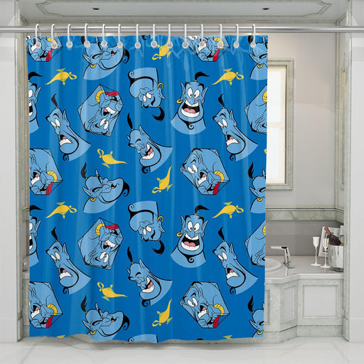expressions faces of aladdin disney shower curtains