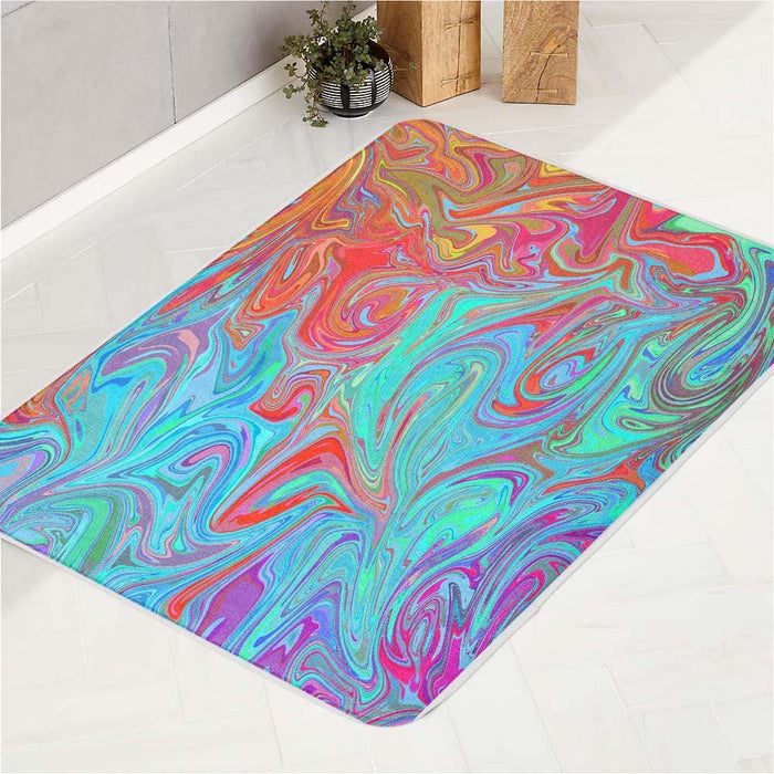 extreme turbulence abstract pattern bath rugs