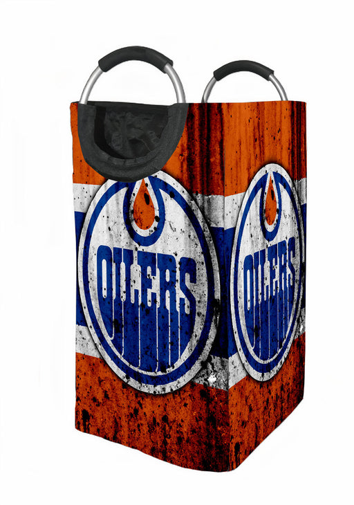 explode edmonton oilers logo Laundry Hamper | Laundry Basket