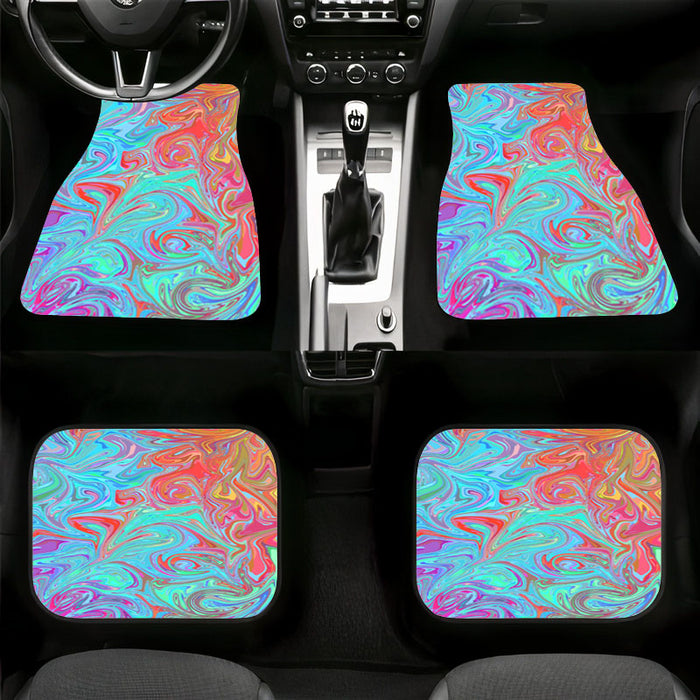 extreme turbulence abstract pattern Car floor mats Universal fit