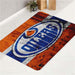 explode edmonton oilers logo bath rugs