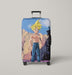 fighter body dragon ball super Luggage Covers | Suitcase