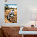 extreme obstacle for offroad motocross Poster Metal print wall art