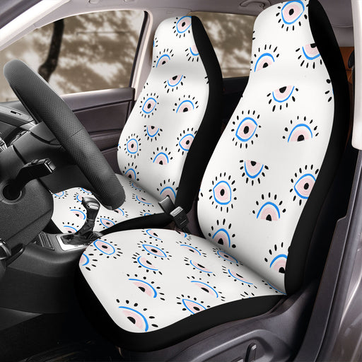 eyes sparkle pastel Car Seat Covers