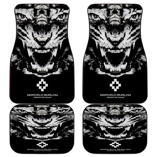 marcelo burlon white lion Car floor mats Universal fit