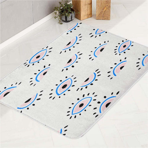 eyes sparkle pastel bath rugs