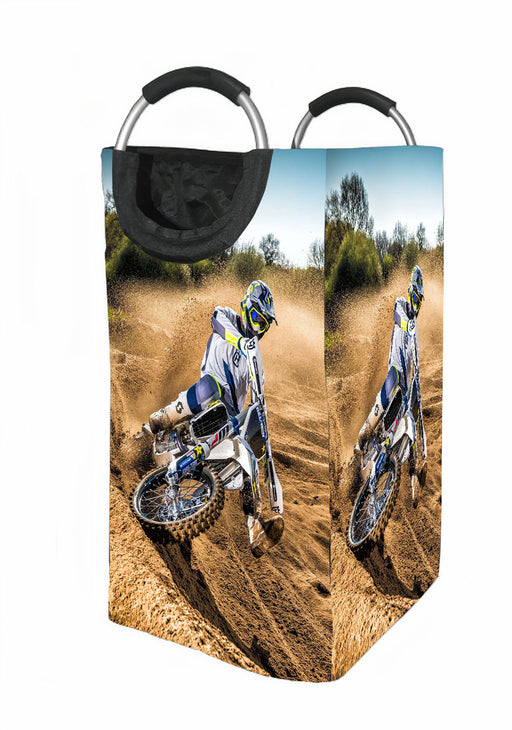 extreme obstacle for offroad motocross Laundry Hamper | Laundry Basket