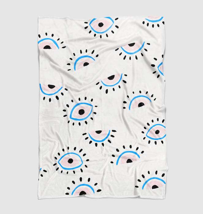 eyes sparkle pastel Ultra soft fleece blanket