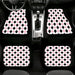 fabric pattern black and pink Car floor mats Universal fit