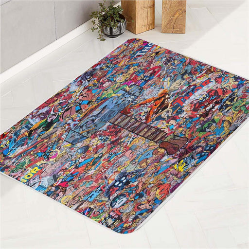 marvel universe comics bath rugs