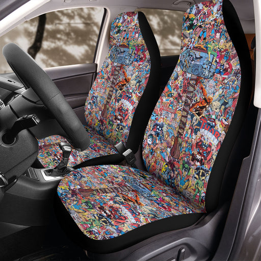 marvel universe comics Car Seat Covers