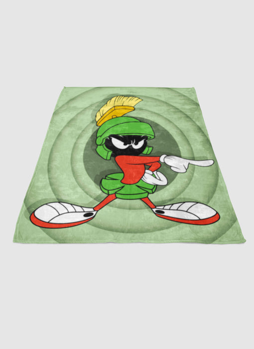 marvin martian looney toons soft fleece blanket