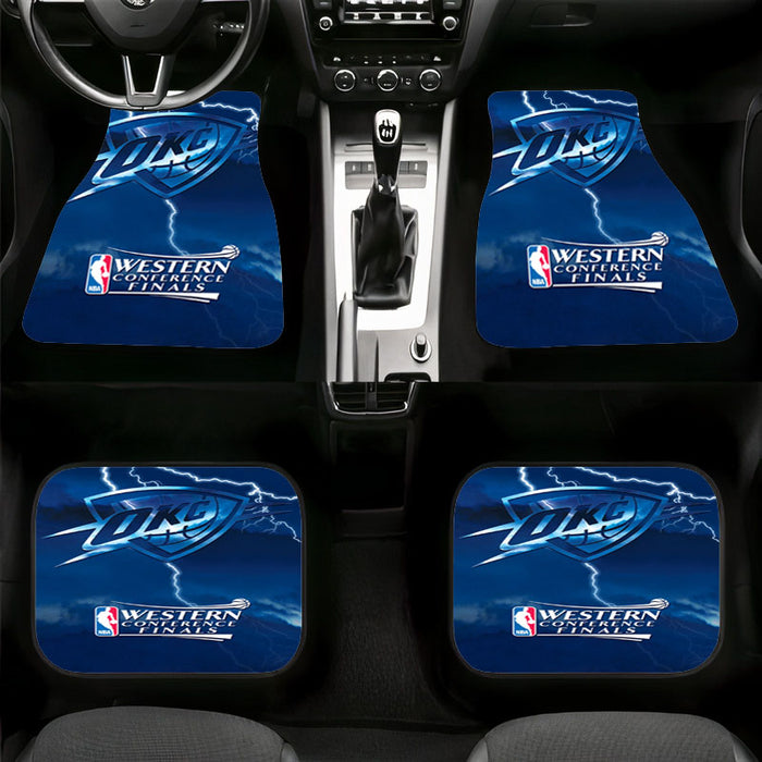 final nba oklahoma city thunder Car floor mats Universal fit