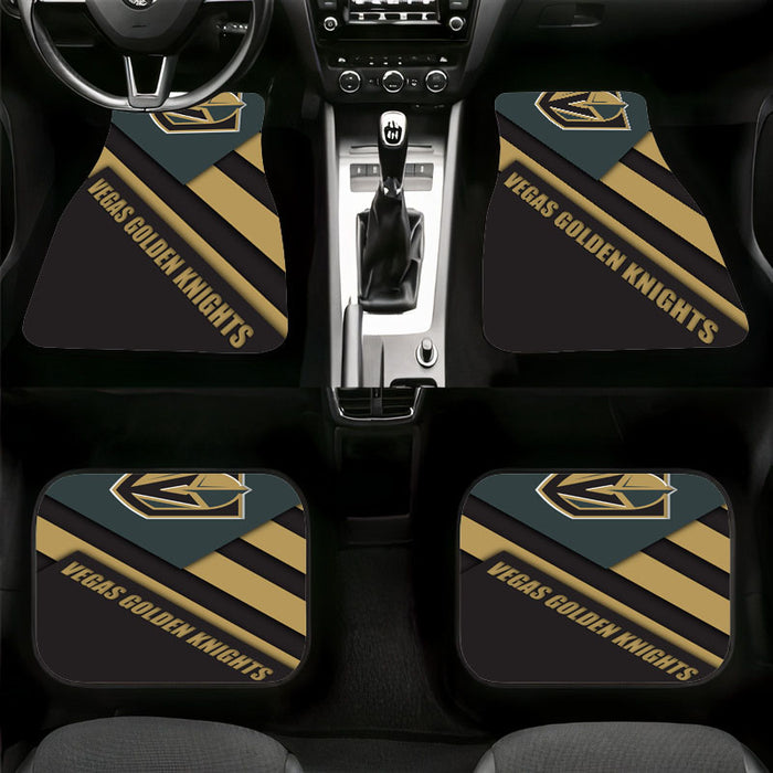 faded vegas golden knights shapes Car floor mats Universal fit