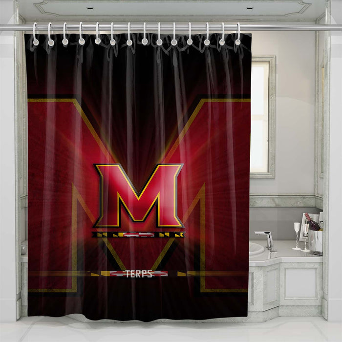 maryland terps shower curtains