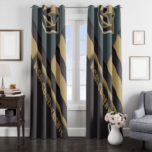 faded vegas golden knights shapes window Curtain