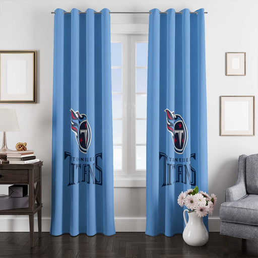 falling ball of tennessee titans team window Curtain