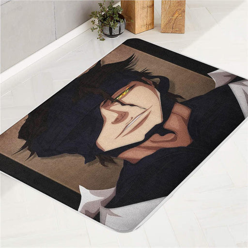 fire eyes anime streetwear character bath rugs