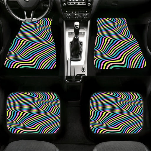 falling down line like tame impala Car floor mats Universal fit