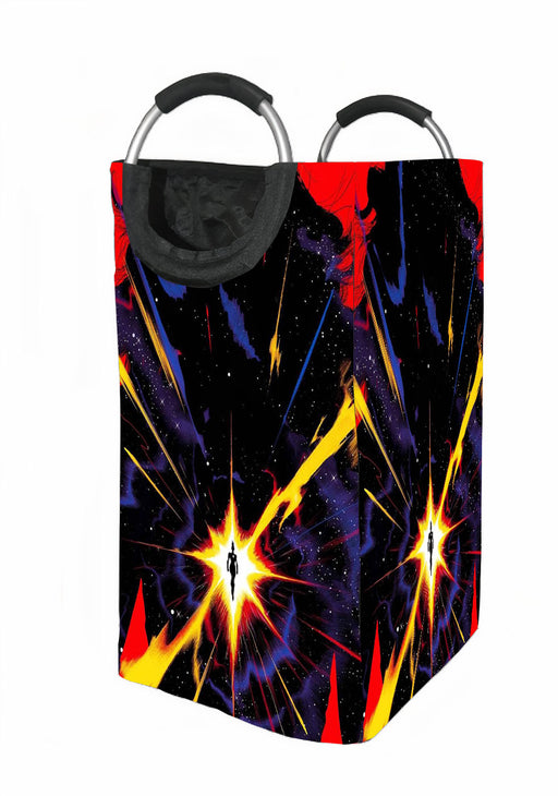 explosion captain marvel Laundry Hamper | Laundry Basket