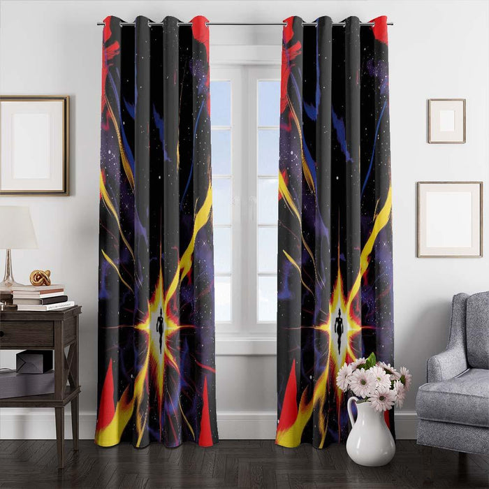 explosion captain marvel window curtains