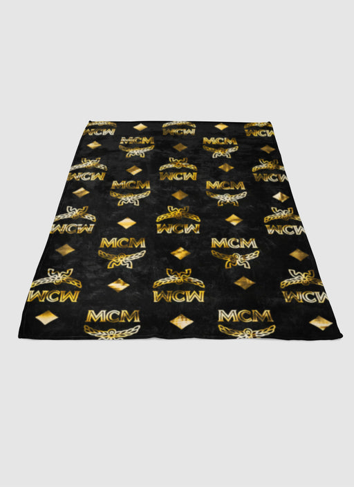 MCM Worldwide Logo soft fleece blanket