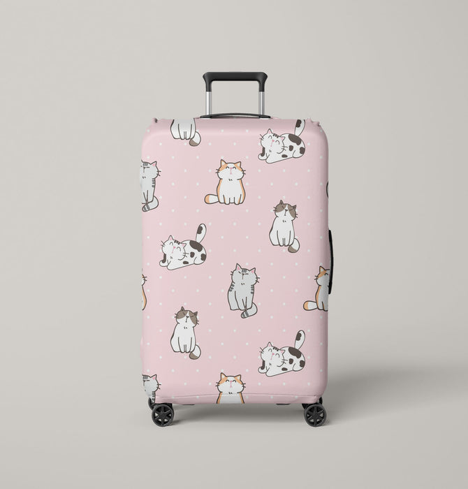 family of cute cats for your pet Luggage Cover | suitcase