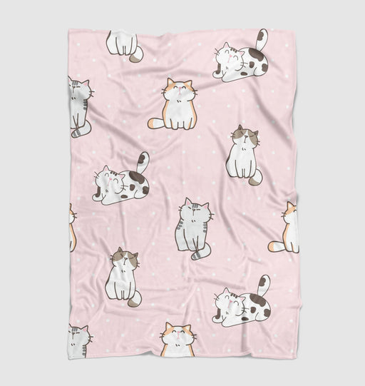 family of cute cats for your pet Ultra soft fleece blanket