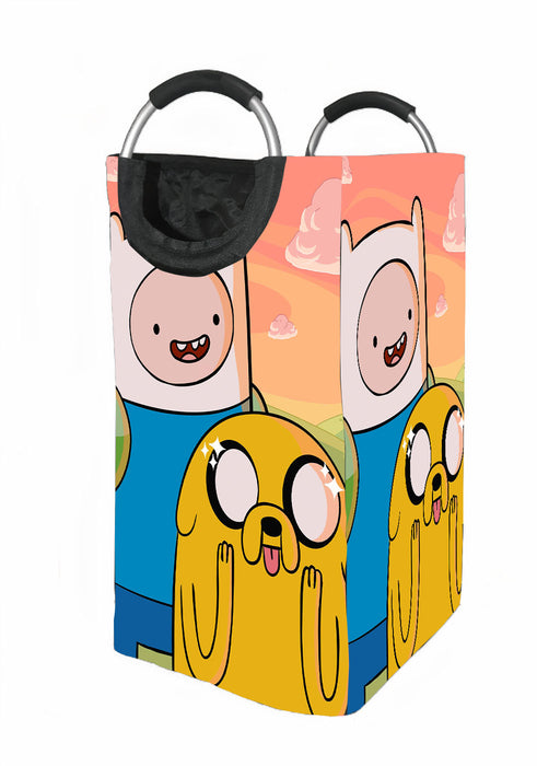 expression jake and finn adventure time Laundry Hamper | Laundry Basket