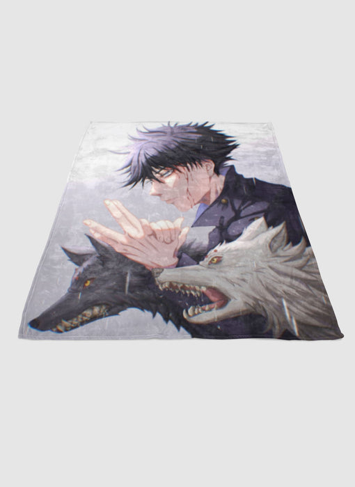 Megumi Fushiguro jujutsu kaitsen soft fleece blanket