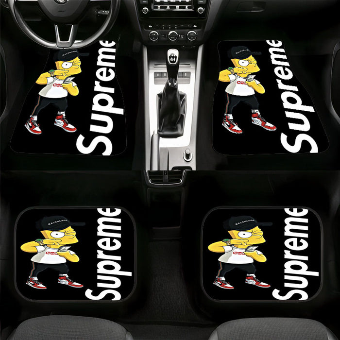 fancy simpsons use supreme Car floor mats Universal fit