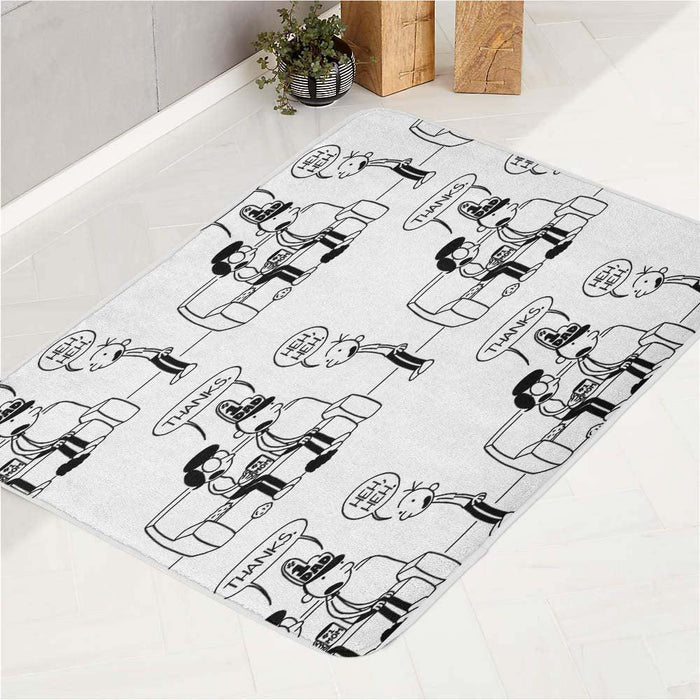 family of whimpy kids book bath rugs