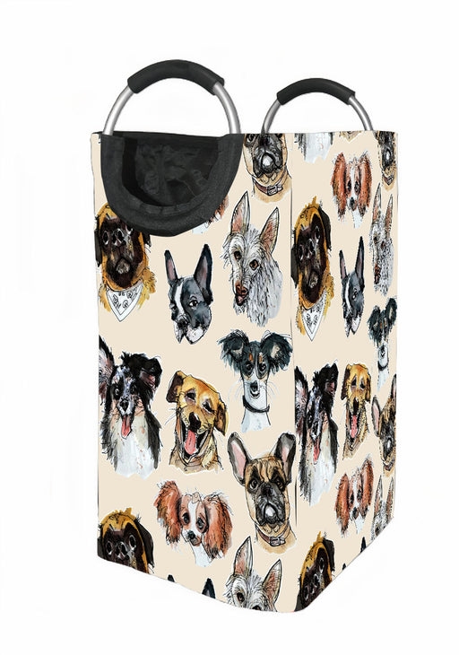 face of dogs Laundry Hamper | Laundry Basket