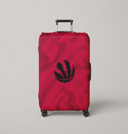 flag wave toronto raptors pink Luggage Covers | Suitcase