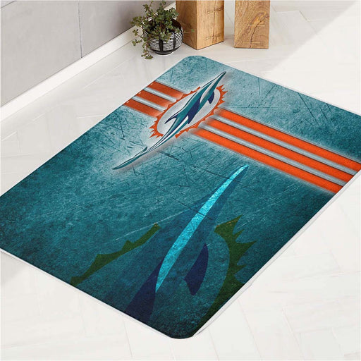 miami dolphin 2 bath rugs