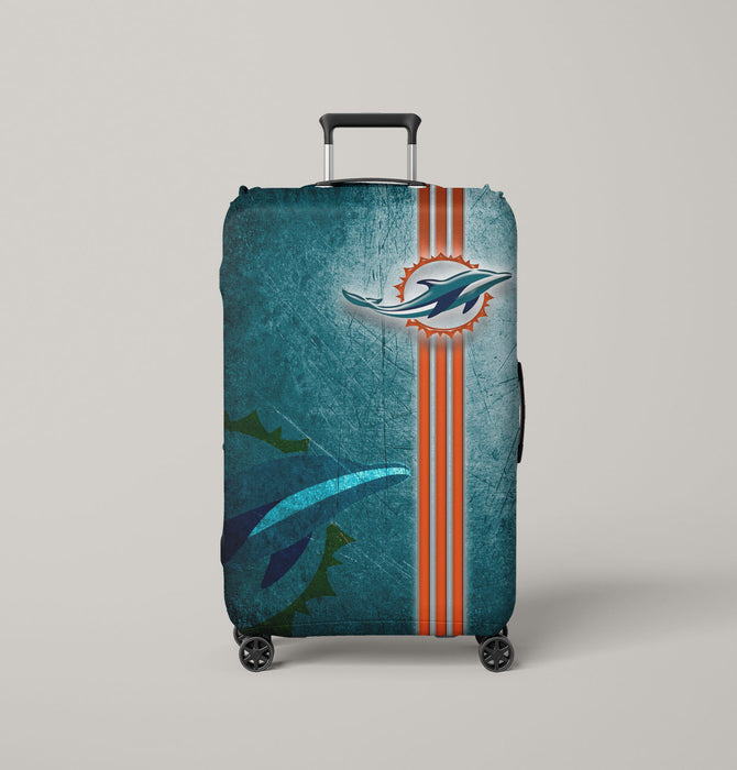 miami dolphin 2 Luggage Cover | suitcase