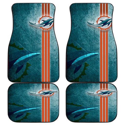 miami dolphin 2 Car floor mats Universal fit