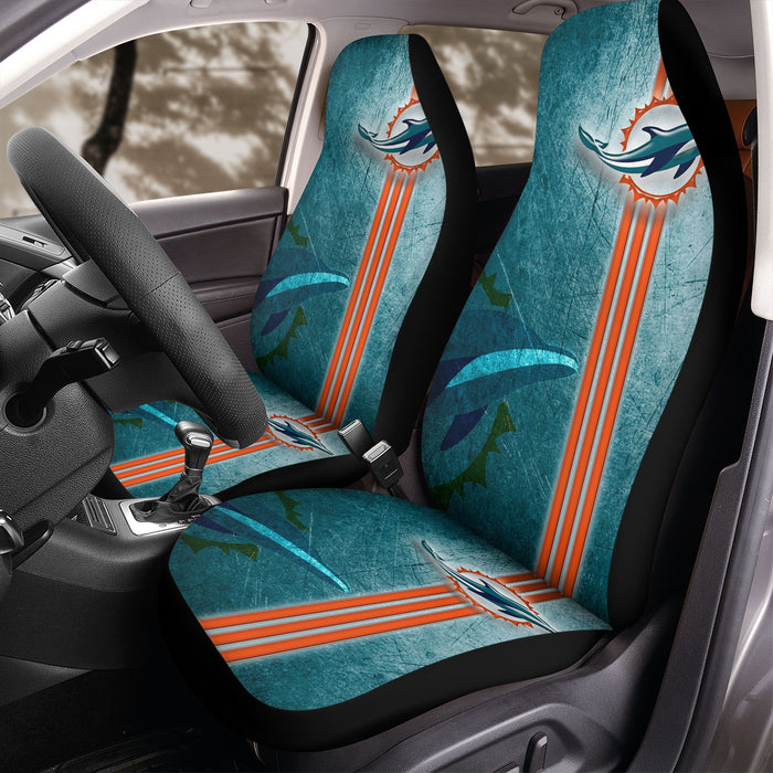 miami dolphin 2 Car Seat Covers