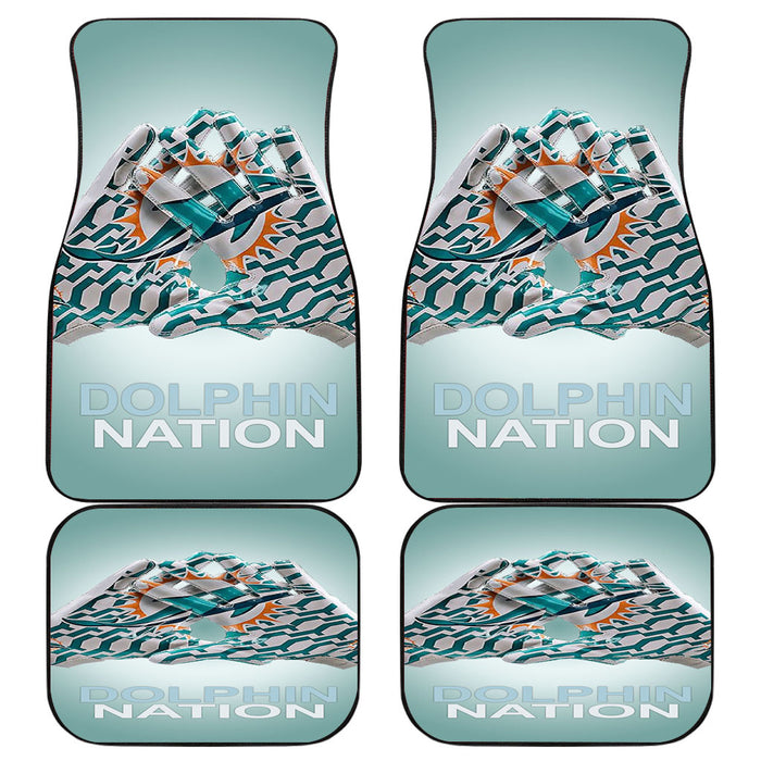 miami dolphins gloves nation Car floor mats Universal fit