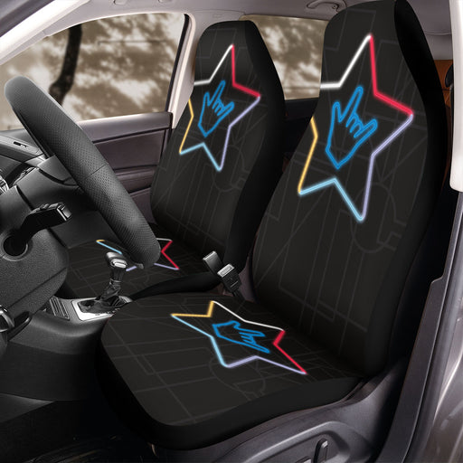 fancy star light neon Car Seat Covers