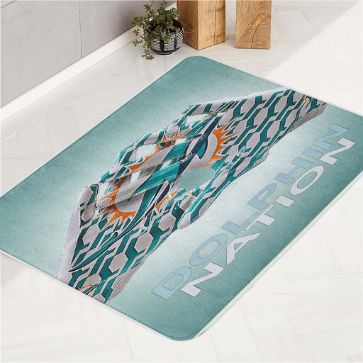miami dolphins gloves nation bath rugs
